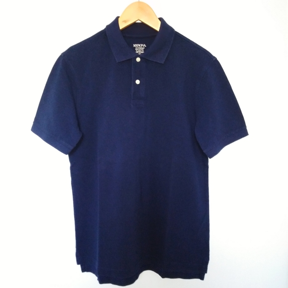 MERONA men's cotton pique mesh polo shirt S/S - Picture 3 of 4